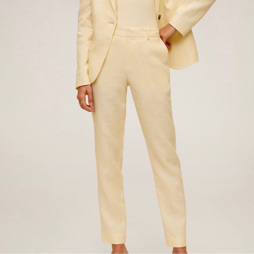 New mango linen pants